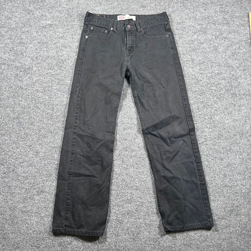 Levi's Jeans Mens Size 18 REG Black 550 Relaxed Fit Denim Cotton Pants W29 L29